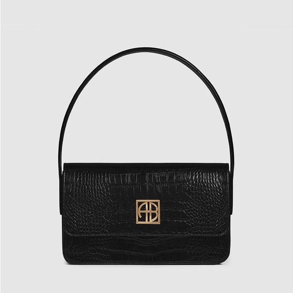 NWT Genuine Anine Bing Ely Black Leather
Shoulder Bag - Picture 1 of 9